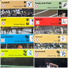 Carte SPORTSCASTER 1977, 1978