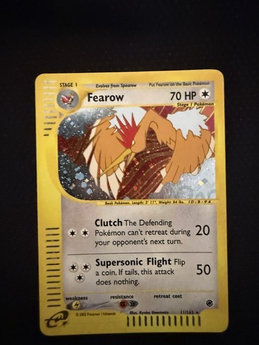 Fearow holo 165 - fearow, expedition