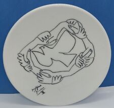 Piatto Ceramica  Pablo Picasso Pace e Libertà Colomba della Pace piatto