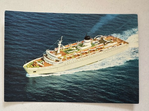 Cartolina nave ship tirrenia - nave,