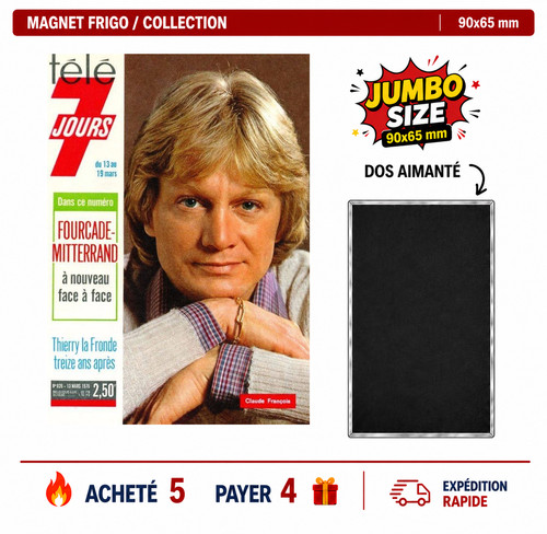 Magnet frigo claude francois - magnet,
