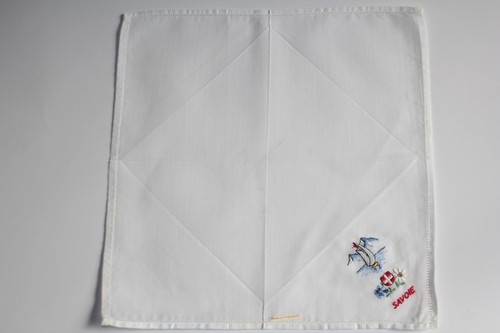 Fazzoletto ricamato cotone