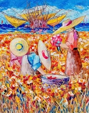 Angelo favaro 30x24 olio - favaro, su