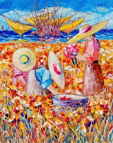 Angelo favaro 30x24 olio su - cm,