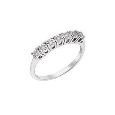 COMETE Anello in Oro bianco e