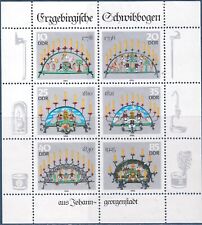 Germania DDR 1986 Natale, lampadari, oggetti da intaglio, artigianato, lampade, candele MNH