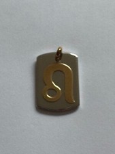 Ciondolo acciaio e oro 18k Zodiaco Leone 