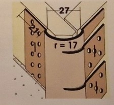 BARRA PROFILO PVC PER ANGOLI