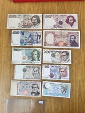 LOTTO 10 BANCONOTE LIRE 100000