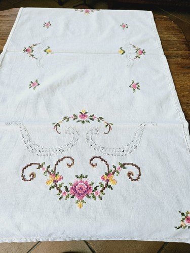 Runner bianco cotone - bianco,
