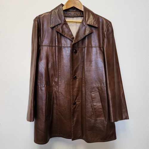 Giacca pelle patina cognac