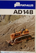 FIAT ALLIS AD14B BROCHURE PUBBLITARIA CARICATORE ESCAVATRICE