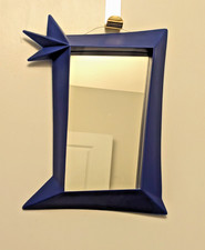 Specchio da parete blu 9" x