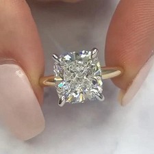 Anello Solitario In Oro Giallo