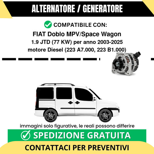 Alternatore fiat doblo - fiat,