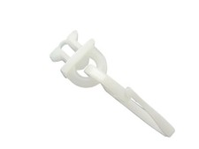 rewagi® 50 pezzi scorrevole girevole bianco - corsa interna 6 mm - passante 220 mm - gancio pieghevole