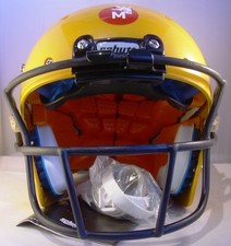 Casco Da Football Schutt Recruit Hybrid +, Giallo, YM Con Maschera OPO-SW, Nero