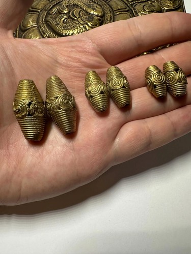 Ghana cono brass - ghana, beads