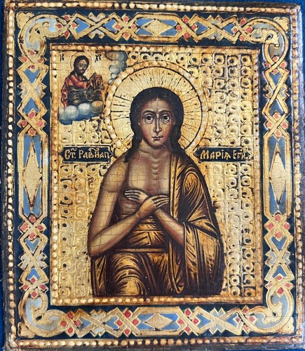 Antica icona russa santa - icona,