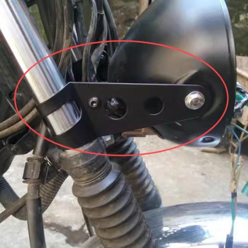 Supporto morsetto faro moto