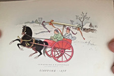 2 CARTOLINE CARROZZE CARRO GIAPPONE RUSSIA CAVALLO NICOULINE LAVARELLO 1955-1381