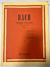 Mugellini - Bach, Suites francesi per pianoforte - Ed Ricordi