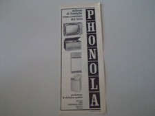 advertising Pubblicità 1965 PHONOLA RADIO/TELEVISORE/LAVATRICE/FRIGORIFERO