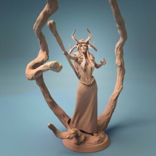 Druido femmina miniatura D&D