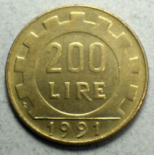 Italy 200 Lire 1991-R KM#105