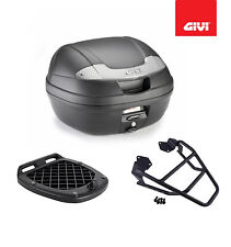 GIVI KIT BAULETTO NERO 34LT E340NT+PIASTRA PIAGGIO Vespa LX 50 125 2011 2012