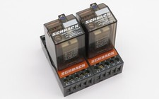 2x Relè a innesto SCHRACK MR3130C4 relè multimodale 24V DC 3W 10A + socket MR78700