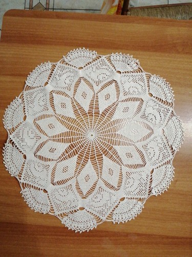 Round crochet centrino - round,