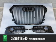 GRIGLIA ANTERIORE AUDI A1 S1 RS1 2010-2014 BLAK(griglie fendinebbia non incluse)