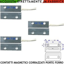 Sensori Magnetici Corazzati Tre Sensori Allarme Porte Blindate Materiale Ferroso
