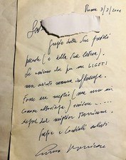 ENNIO MORRICONE Introvabile Lettera Autografa, Solo Grandi Collezionisti.