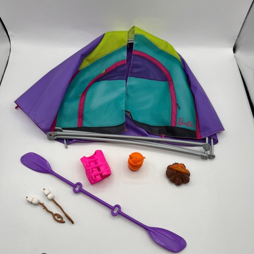 Barbie campeggio playset viola