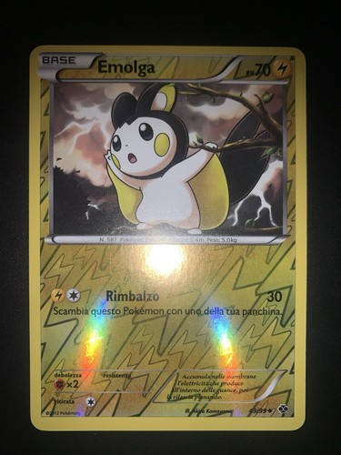 Carta pokemon emolga - pokemon, 49/99