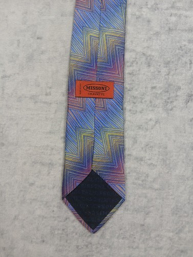 Cravatta missoni 100 seta - 100%, –