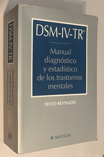 Dsm manual diagnóstico - dsm-iv-tr,