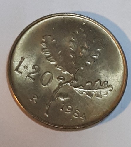 Moneta lire 1984 -  moneta, 20