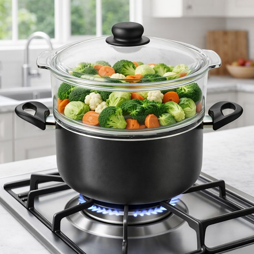 Casseruola con vaporiera cm - casseruola,