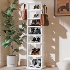 Scarpiera Armadio Portaoggetti Organizer con 7 Scomparti Scarpe Scaffale Corridoio Alto