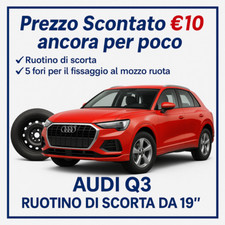 Ruotino Di Scorta Per Audi Q3 Con Misura Da 19" 5Fori Kit Ruota Gomma 125/70 r19