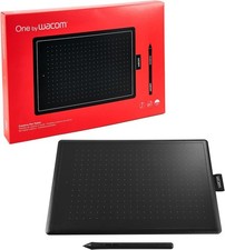 Wacom One By Wacom - Medium - Tavoletta Grafica Con Penna, Nero/Rosso