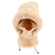  Accogliente cappello caldo da esterno per donna Scaldacollo con cappuccio con