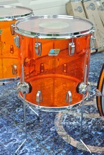 🔥 SPLENDIDO! LUDWIG CLASSIC 16" AMBRA VISTALITE FLOOR TOM per LA TUA BATTERIA L205