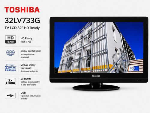 Toshiba 32lv733g con - tv,