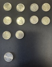 LOTTO 500 LIRE ARGENTO -DANTE-BIGA- ROMA CAPITALE CONCORCORDIA - FDC/qFDC e Non