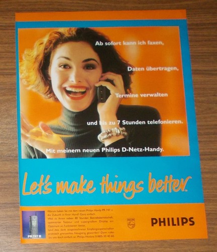 Rara pubblicità philips handy - rara,