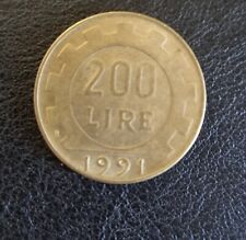 Moneta 200 Lire del 1991